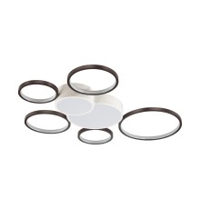 5254/99CL LEDIO LN23 белый, черный Люстра потолочная диммир. с ДУ LED 126W 8316Лм 220V NORBERT