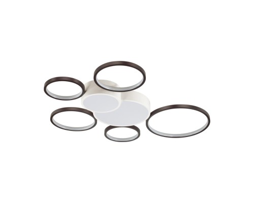 5254/99CL LEDIO LN23 белый, черный Люстра потолочная диммир. с ДУ LED 126W 8316Лм 220V NORBERT