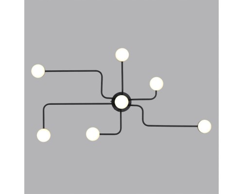 6532/99CL LEDIO LN23 029 чёрный, латунь Люстра потолочная LED 100W 3000-6000K 4547Лм 220V FLINT