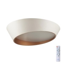 7693/60L AVRA LED SN 28 Светильник металл/акрил/белый/золотистый LED 60Вт 3000-6000K D500 IP20 пульт ДУ APEX