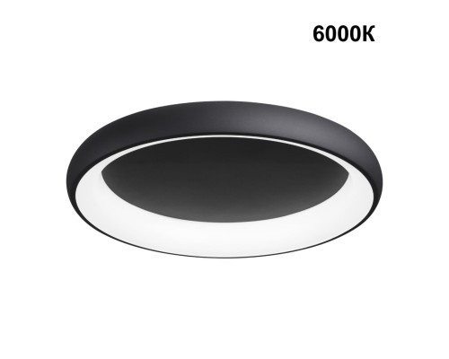 359025 OVER NT23 167 черный Светильник накладной диммируемый, в комплекте пульт ДУ (2.4G) IP20 LED 3000К~6000К 60W 85-265V FOLD