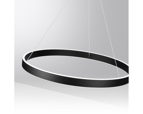 359450 OVER NT24 296 черный Светильник подвесной диммир. со сменой цв.темпер. (пульт ДУ/прилож. Smart Life) IP20 LED 50/12W 85-265V 3000-6000К SOTTO