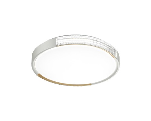 7612/DL PALE SN 032 Светильник пластик/белый/золотистый LED 48Вт c ДУ 3000-6000К D400 IP43 пульт ДУ VELIO