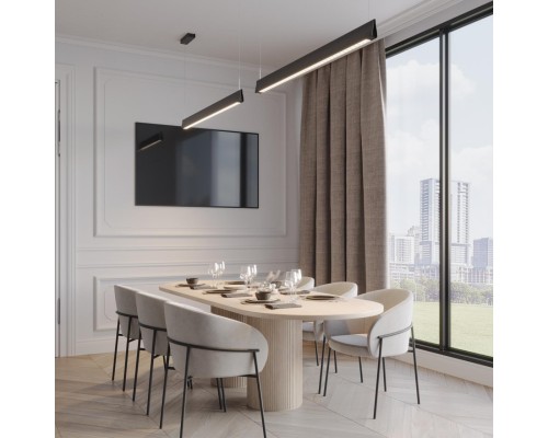 359550 LEDO NT25 000 черный Светильник подвесной диммир. со сменой цв.темпер. (пульт ДУ/прилож. Smart Life) IP20 LED 36W 220-240V 3000-5700К ITER