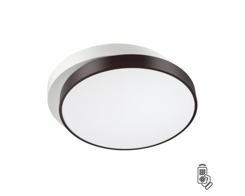 Люстра потолочная с пультом ДУ Lumion 4509/72CL белый, черн LED 72W 3000-6000K 6120Лм 220V AGATHA