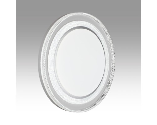 7642/EL MARON SN 128 Светильник пластик/серебрист. LED 70Вт 3000-6000K D490 IP43 пульт ДУ SUZY SILVER