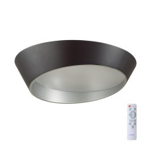 7694/60L AVRA LED SN 28 Светильник металл/акрил/белый/черный/серебристый LED 60Вт 3000-6000K D500 IP20 пульт ДУ APEX