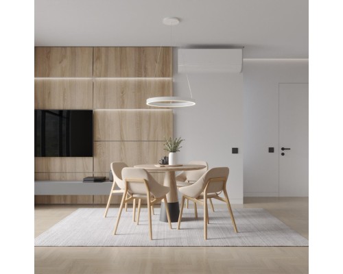 358960 OVER NT22 белый Светильник подвесной диммируемый, в комплекте пульт ДУ (2.4G) IP20 LED 3000К~6000К 50W 220V ITER