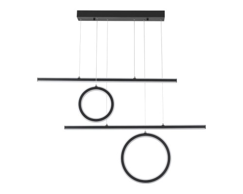 359183 OVER NT23 164 черный Светильник подвесной диммируемый, в комплекте пульт ДУ IP20 LED 4000К 116W 220V ONDO