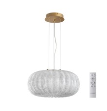 7720/36L PIKO LED SN 42 Светильник металл/стекло/прозрачный/золотой LED 36Вт 3000-6500K D400 IP20 пульт ДУ ANGELO