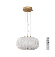 7720/24L PIKO LED SN 42 Светильник металл/стекло/прозрачный/золотой LED 24Вт 3000-6500K D300 IP20 пульт ДУ ANGELO