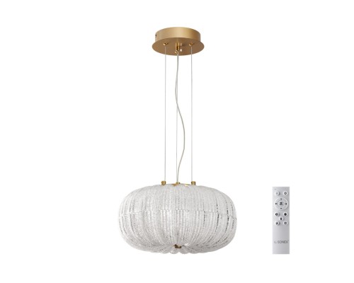 7720/24L PIKO LED SN 42 Светильник металл/стекло/прозрачный/золотой LED 24Вт 3000-6500K D300 IP20 пульт ДУ ANGELO