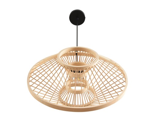 8383/1 ECO LN26 324 черный/бежевый, металл/бамбук Подвес E27 40W 220V CHAKRA