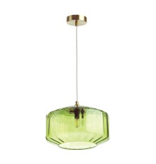Подвес Odeon Light 4783/1 зеленый/бронзовый E27 60W BINGA