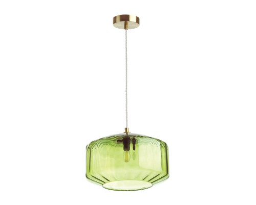 Подвес Odeon Light 4783/1 зеленый/бронзовый E27 60W BINGA