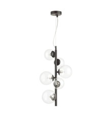 4818/6 MODERN ODL21 201 черный/прозрачный Подвес G9 6*40W TOVI