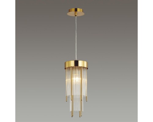 4788/1 HALL ODL21 323 золото/металл/стекло Подвес E14 1*40W YORK
