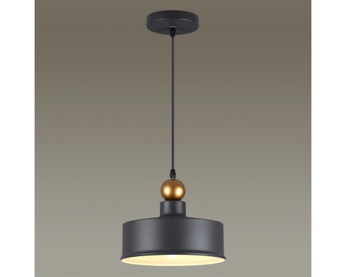Подвес Odeon Light 4088/1 Bolli черный/золотой E27 1*40 Вт