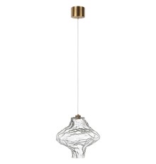 5107/3LA L-VISION  ODL26 антич.бронза/прозрачный металл/стекло Подвес LED x 3W 4000K ORDI