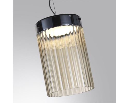 5047/15L L-VISION ODL24 303 черный/светл.янтарный/металл/стекло Подвес LED 15W 4000К 1676Лм PILLARI