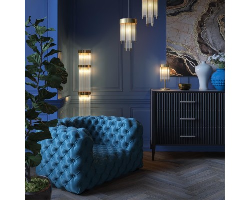 4788/1 HALL ODL21 323 золото/металл/стекло Подвес E14 1*40W YORK