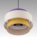 8281/4 MODERNI черный/фиолетовый/бежевый/желтый, металл/текстиль Светильник подвесной E14 4*40W 220V PALERMO