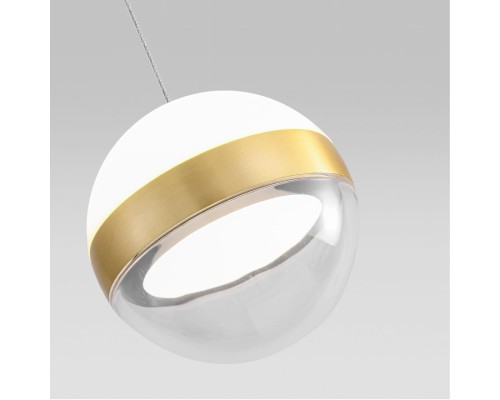 5036/9L L-VISION ODL24 389 ант.бронза/прозрачн/молочный/металл/акрил Подвес LED 9W 4000K 480лм RONI