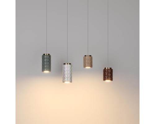 5454/5L L-VISION ODL_EX26 011 светлая бронза/жемчужный/металл/керамика/акрил Подвес LED 5W 3000K LULU