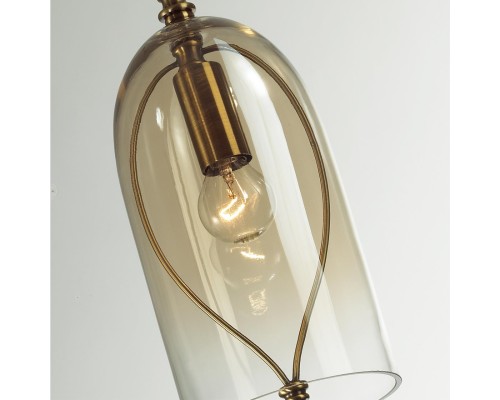 4892/1 NEO ODL_EX22 27 бронзовы/коньячный/стекло Подвес E14 1*40W BELL