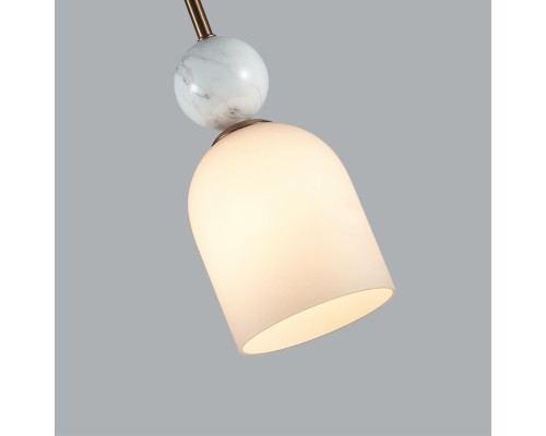 4359/1B MIDCENT ODL26 Подвесной светильник  бронзовый/белый/камень/металл IP20 E14 40W  220-240V LOLLA