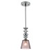 8048/1A SUSPENTIONI LN25 308 хром/розовый металл/стекло Подвесной светильник E27 1*60W 220V MANOLA