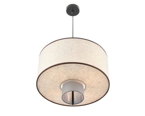 8282/4 MODERNI черный/бежевый/коричневый, металл/текстиль/стекло Светильник подвесной Е14 4*40W 220V SORENTO