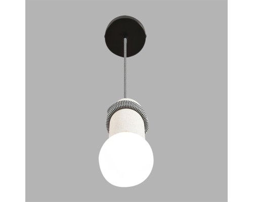 8363/1A ECO LN26 330 черный/белый, металл/бетон Подвес E27 LED 10W 220V TESLA