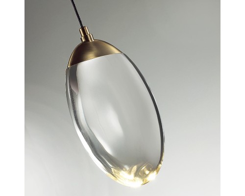 7159/3L HIGHTECH ODL26 Подвесной светильник бронза/хрусталь/металл IP20 LED 3W 400Лм 3000K 220-240V PURA