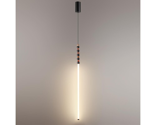 7187/12L HIGHTECH ODL26 223 светильник черный/акрил/агат/металл IP20 LED 12W 3500K 220V MONELLA