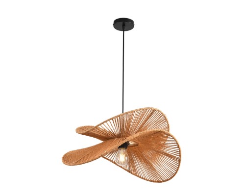 8381/1 ECO LN26 320 черный/бежевый, металл/джутовый шнур Подвес E27 40W 220V ROPE