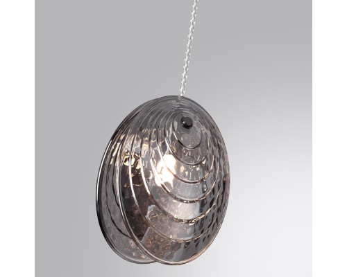 5038/1 MODERN ODL24 295 черный/дымчатый/металл/стекло Подвес G9 1*40W MUSSELS