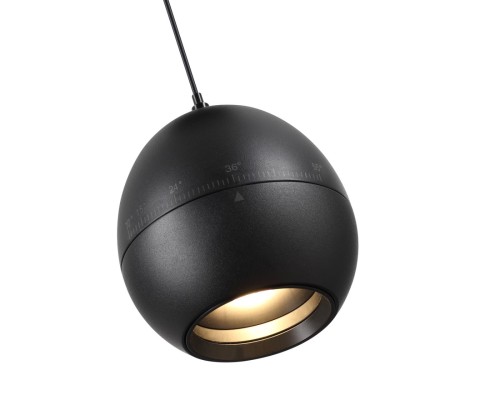 359342 OVER NT24 черный Светильник подвесной с механизмом регулировки высоты, провод 2м IP20 LED 7W 3000K 760Лм 170-265V SFERO