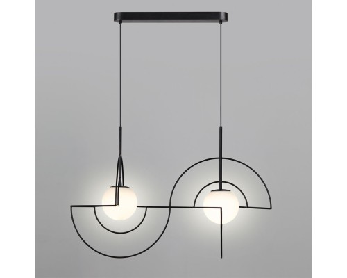 7196/10L L-VISION ODL27 Подвесной светильник металл/стекло/черный/белый IP20 LED 10W 3500K 220V FUTURUM