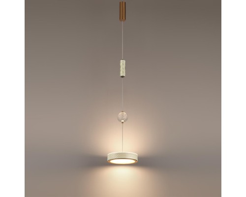 5450/32L L-VISION ODL_EX26 015 молочный/античная бронза/металл/керамика/хрусталь/акрил Подвес LED 32W 2000К/3000K/4000K RIVIERA