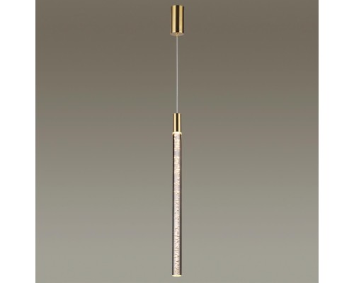 4369/5L HIGHTECH ODL23 107 полированное золото/акрил с пузырьками Подвесной св-к IP20 LED 5W 200Лм 3000K SPARKY