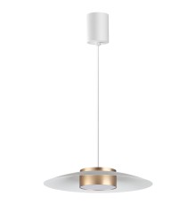 358895 OVER NT22 белый/золото Светильник накладной светодиодный, провод 2м IP20 LED 4000К 18W 220-240V PILZ