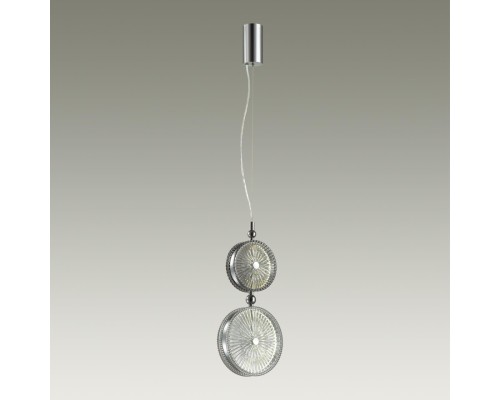 5416/13LA L-VISION ODL_EX23 10 хром/серый/св.серый металл/стекло Подвес LED 13W 4000K CARAMELLA