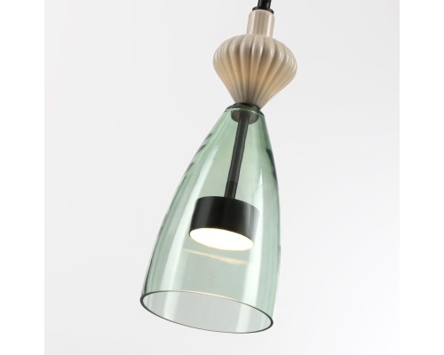 5046/12LC L-VISION ODL24 298 черный/зеленый/металл/стекло/керамика Подвес LED 12W 4000К 1400Лм PALLETA