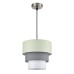 8039/1 MODERNI LN25 никель/мятный/серый/белый, металл/текстиль Подвесной светильник Е27 60W 220V ILAIDA