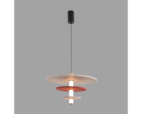 8296/11AL LEDIO черный/бежевый/бурый, металл/фетр/акрил Подвес LED 11W 3000K 220V FELTA