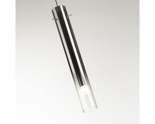 5061/5L PENDANT ODL24 317 черный/темн.хром/металл/стекло Подвес LED 4W 3000K SHINY