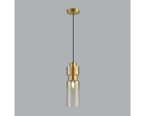 5057/1A PENDANT ODL24 323 золотой/янтарный/металл/стекло Подвес E27 1*40W SCROW