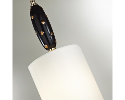 5424/1 MODERN ODL_EX24 43 золотой/черный/белый/металл/керамика/ткань Подвес E14 1*40W POLLEN