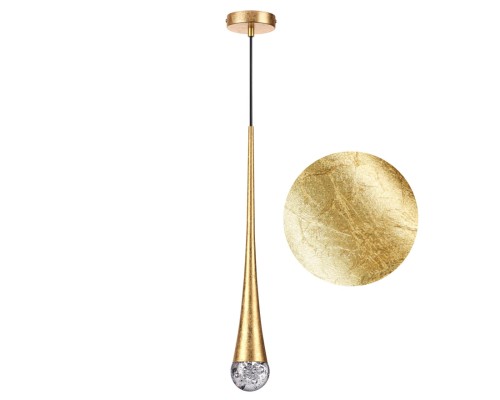 4278/1 L-VISION ODL21 113 прозрач с эфф. пузырьков/золот фольг-ние Подвесной светильник IP20 GU10 LED 12W GOTTA